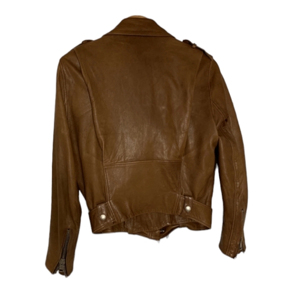 Acne Studios Leather Jacket in Camel Cognac Brown - DE 36 / US 4 - Picture 4 of 4